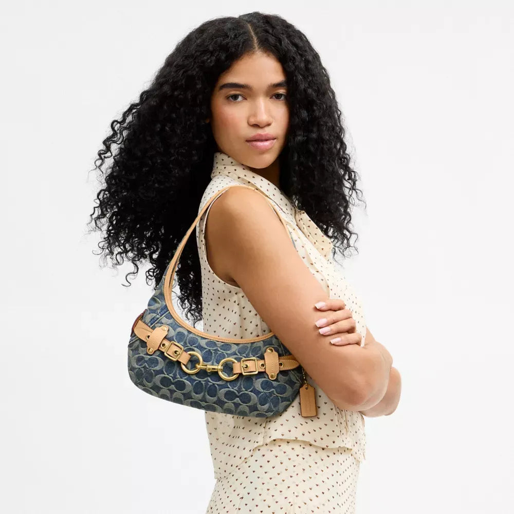 Coach Belted Ergo Shoulder Bag 26 In Signature Jacquard