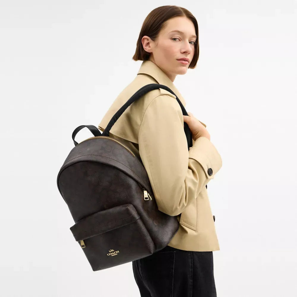 Coach Taylor Backpack In Signature Canvas