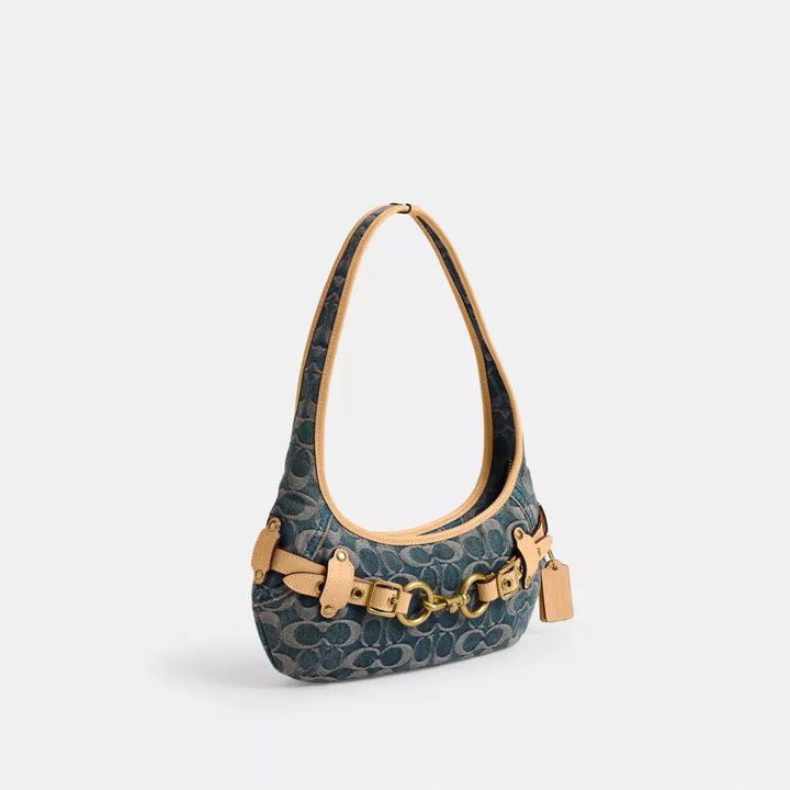 Coach Belted Ergo Shoulder Bag 26 In Signature Jacquard
