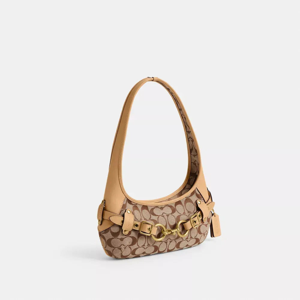 Coach Belted Ergo Shoulder Bag 26 In Signature Jacquard
