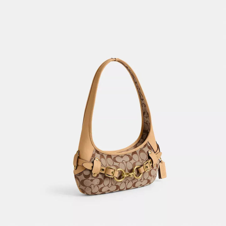 Coach Belted Ergo Shoulder Bag 26 In Signature Jacquard