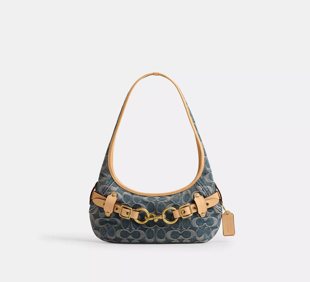 Coach Belted Ergo Shoulder Bag 26 In Signature Jacquard