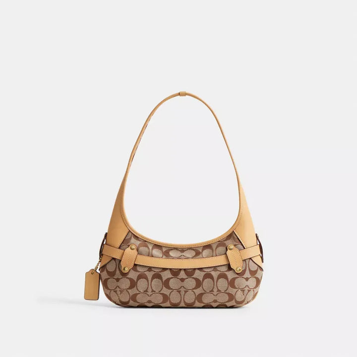Coach Belted Ergo Shoulder Bag 26 In Signature Jacquard