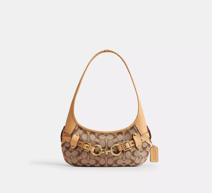 Coach Belted Ergo Shoulder Bag 26 In Signature Jacquard