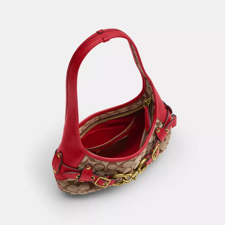 Coach Belted Ergo Shoulder Bag 26 In Signature Jacquard