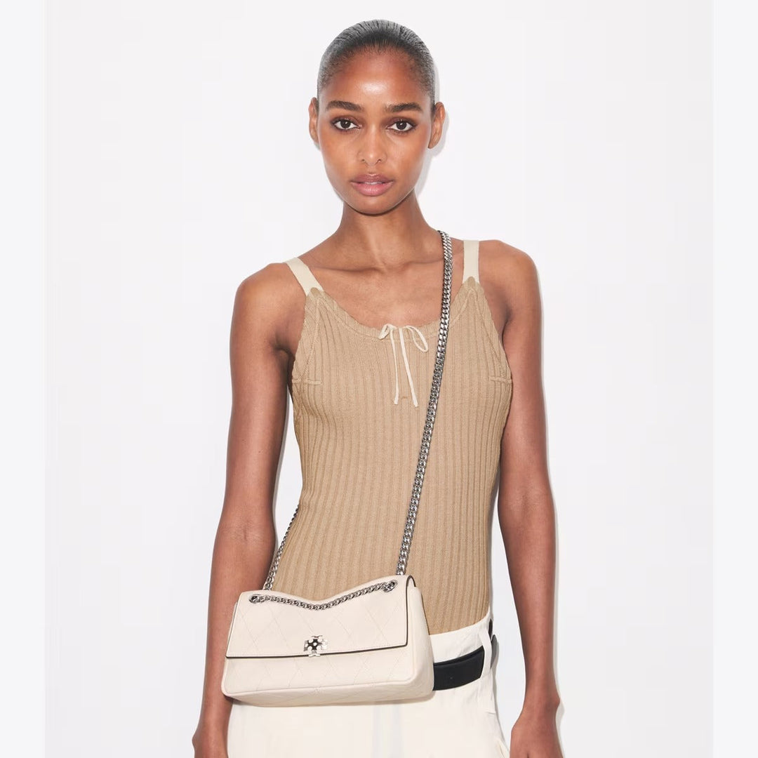 Tory Burch Small Charlie Quilted Shoulder Bag