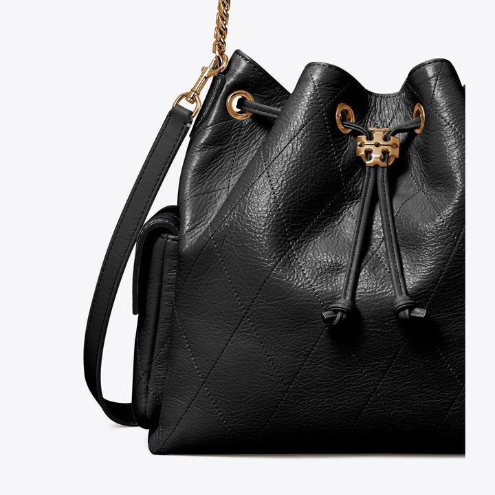 Tory Burch Charlie Quilted Drawstring Shoulder Bag