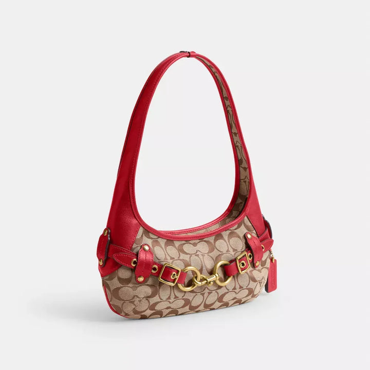 Coach Belted Ergo Shoulder Bag 26 In Signature Jacquard