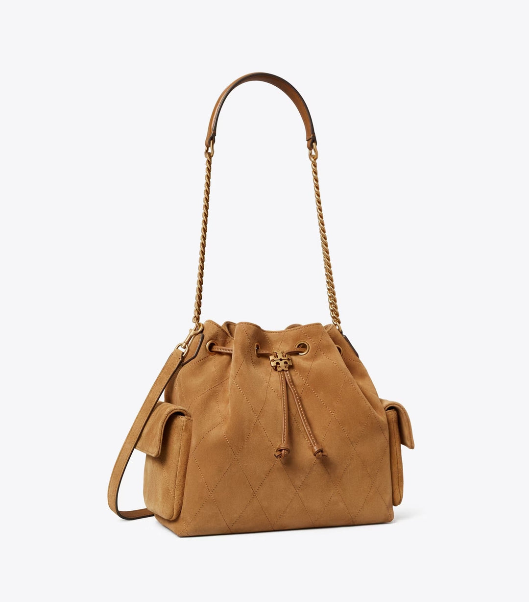 Tory Burch Charlie Quilted Drawstring Shoulder Bag