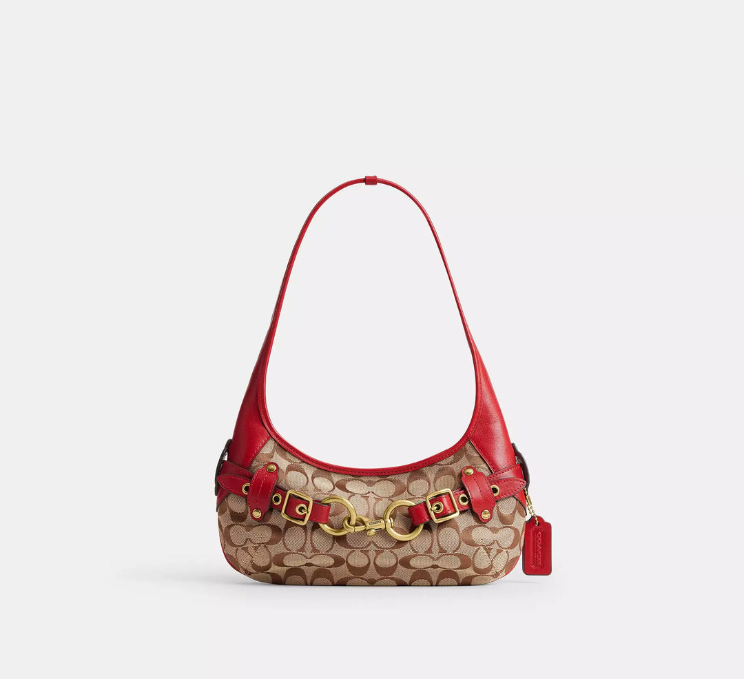 Coach Belted Ergo Shoulder Bag 26 In Signature Jacquard