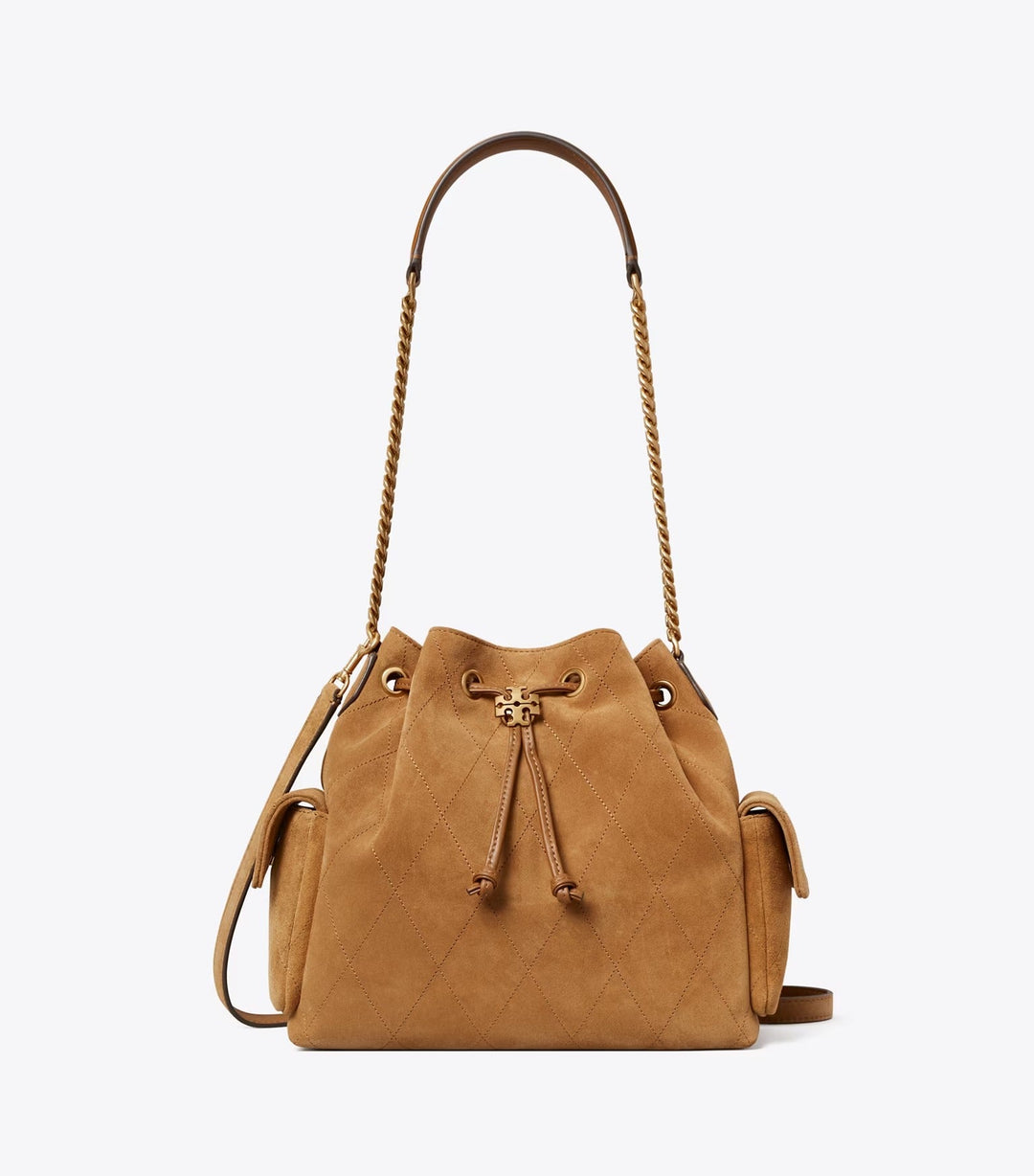 Tory Burch Charlie Quilted Drawstring Shoulder Bag