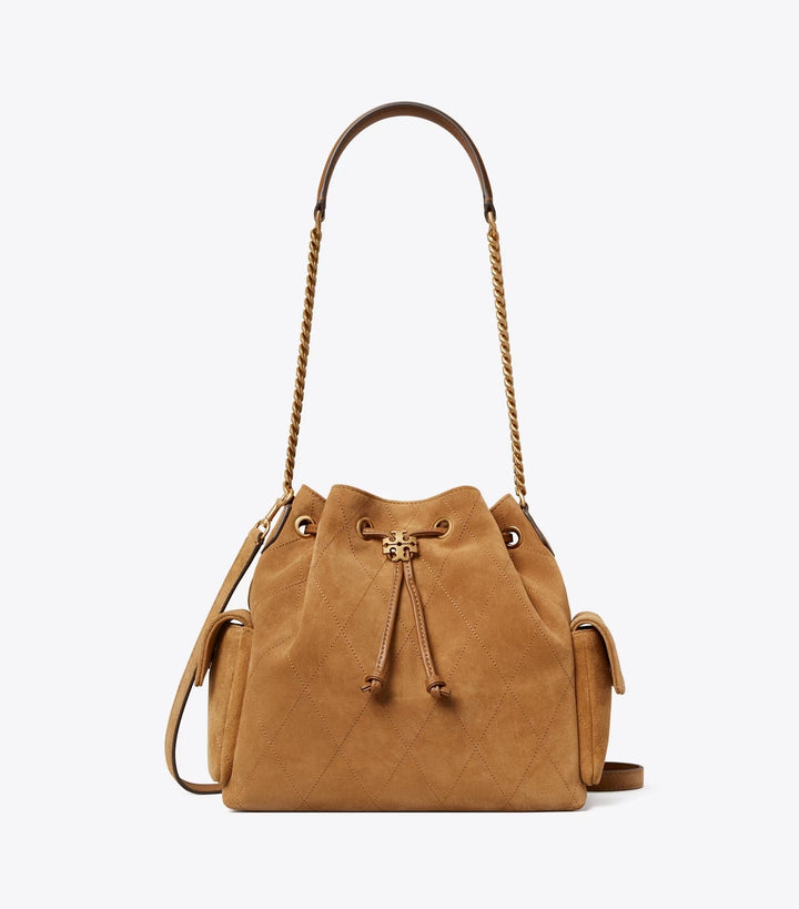 Tory Burch Charlie Quilted Drawstring Shoulder Bag