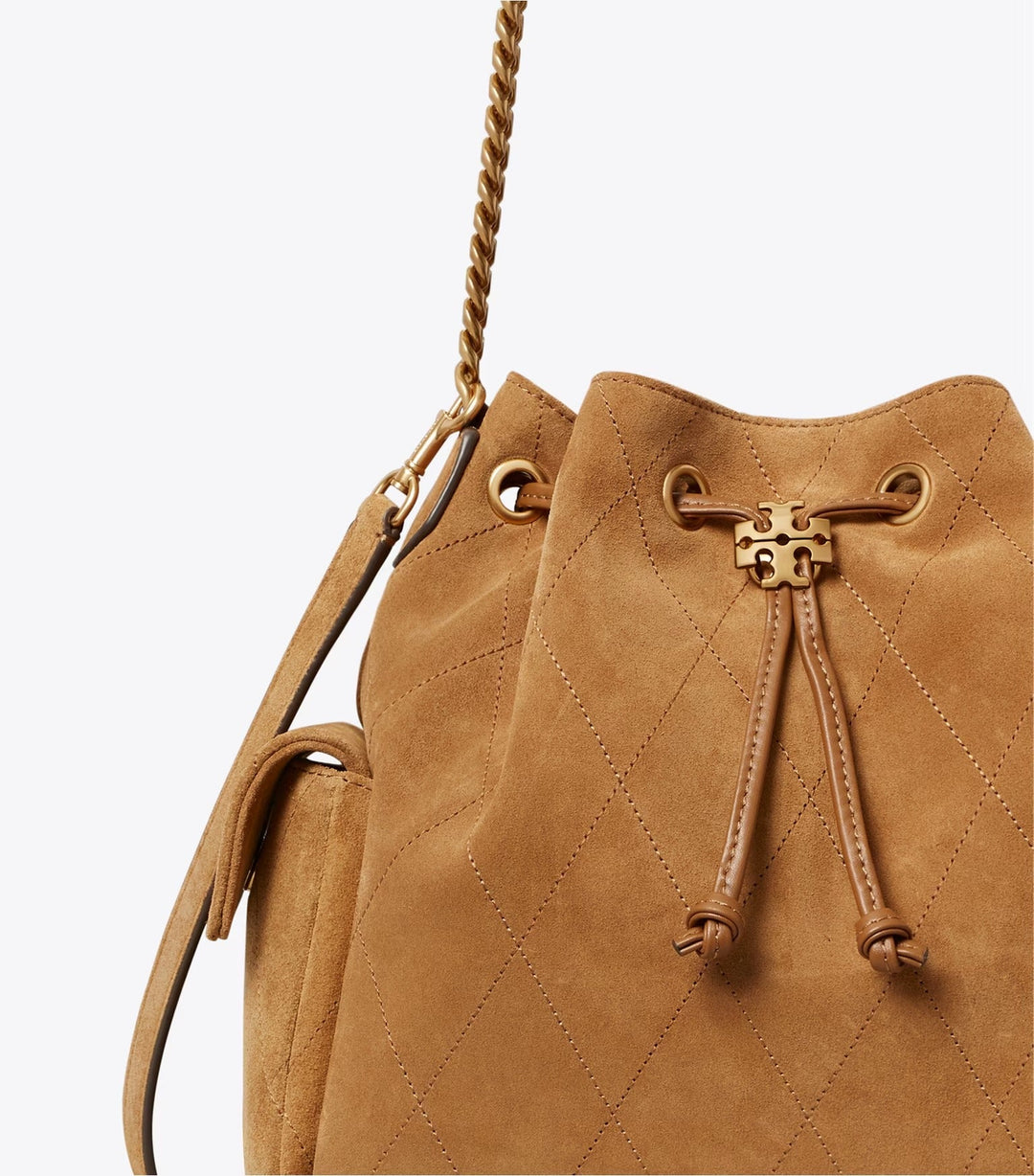 Tory Burch Charlie Quilted Drawstring Shoulder Bag