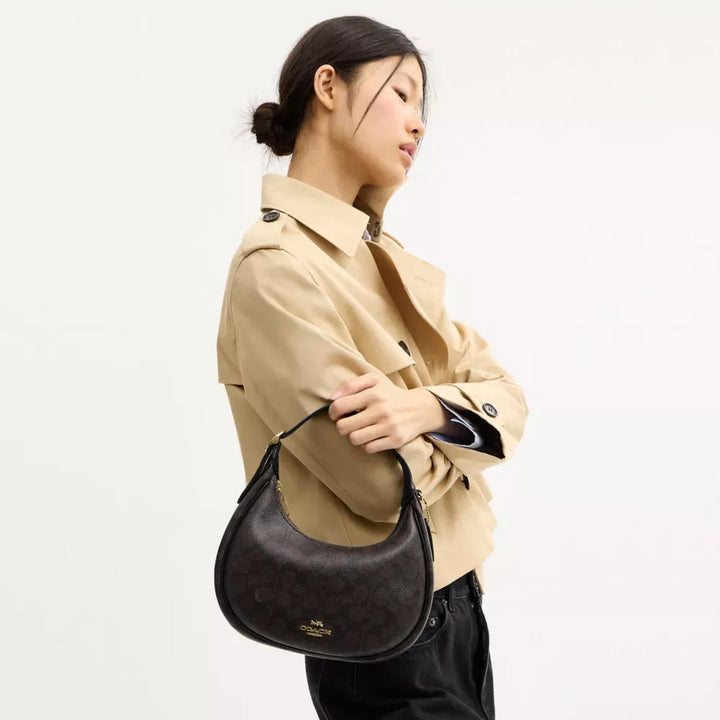Coach Emily Shoulder Bag In Signature Canvas