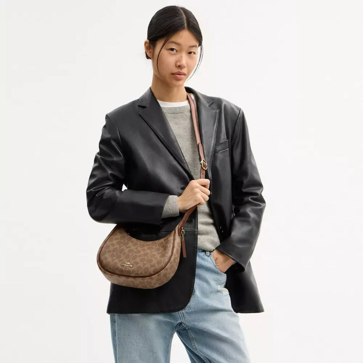 Coach Emily Shoulder Bag In Signature Canvas
