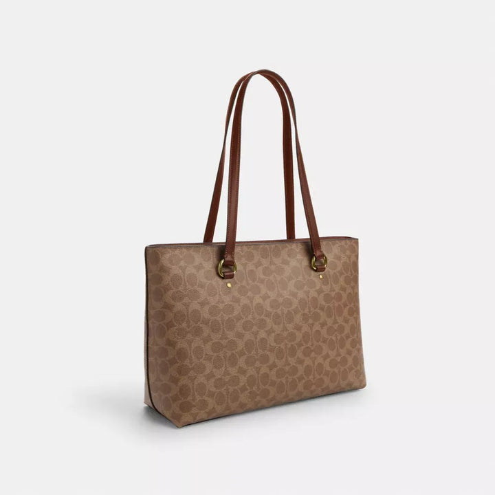 Coach Station Tote Bag In Signature Canvas