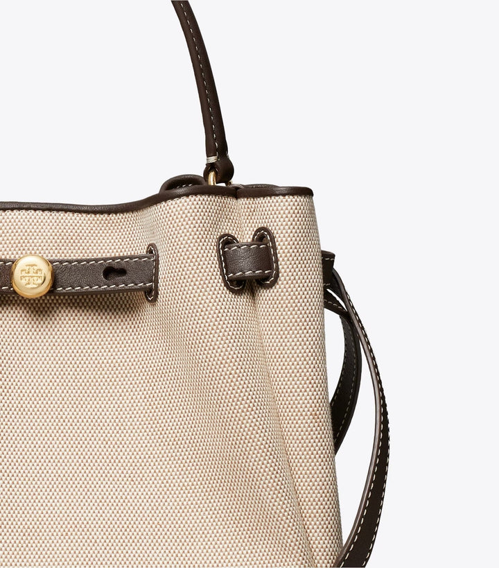 Tory Burch Romy Canvas Bucket Bag