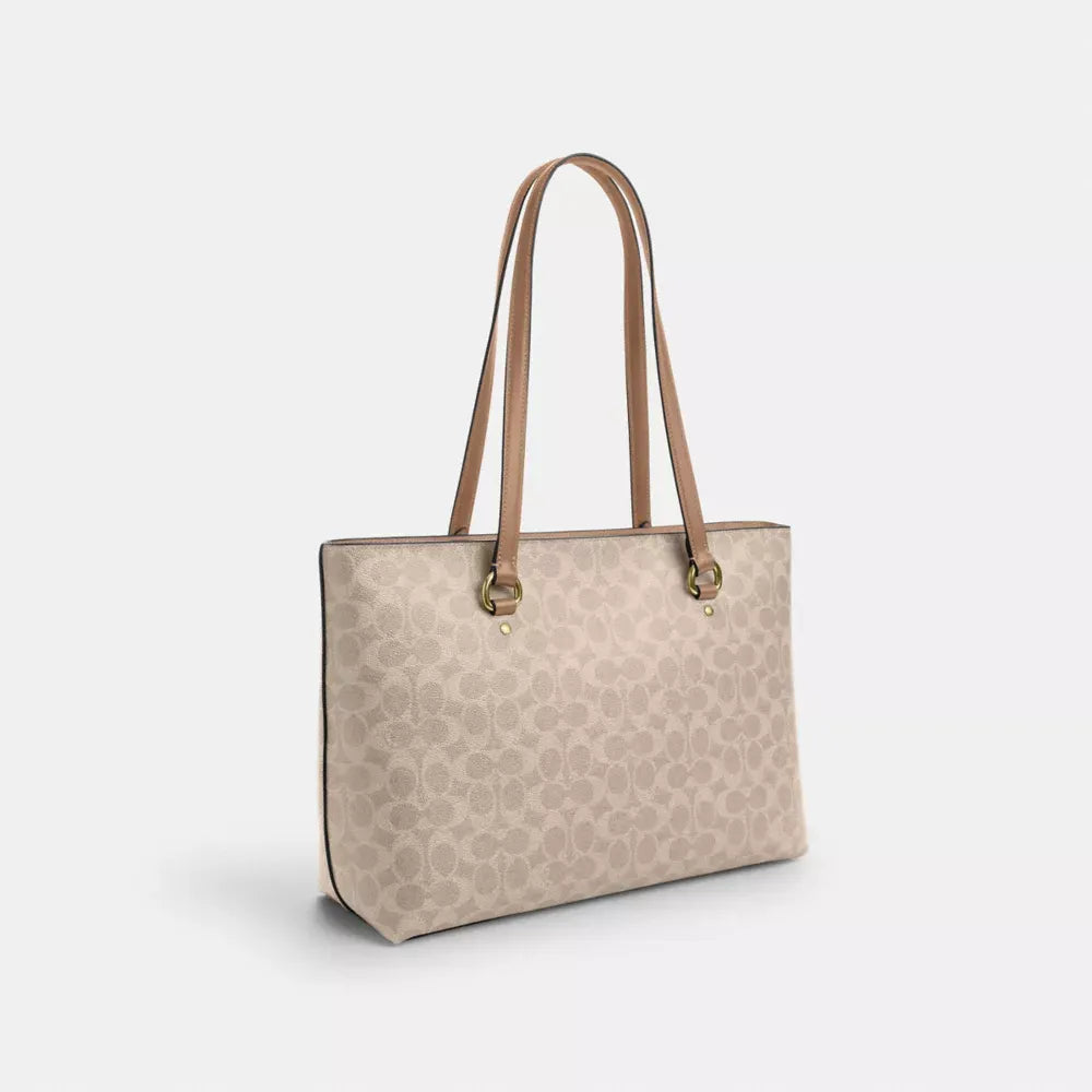 Coach Station Tote Bag In Signature Canvas