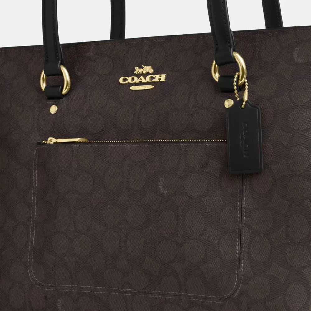 Coach Station Tote Bag In Signature Canvas