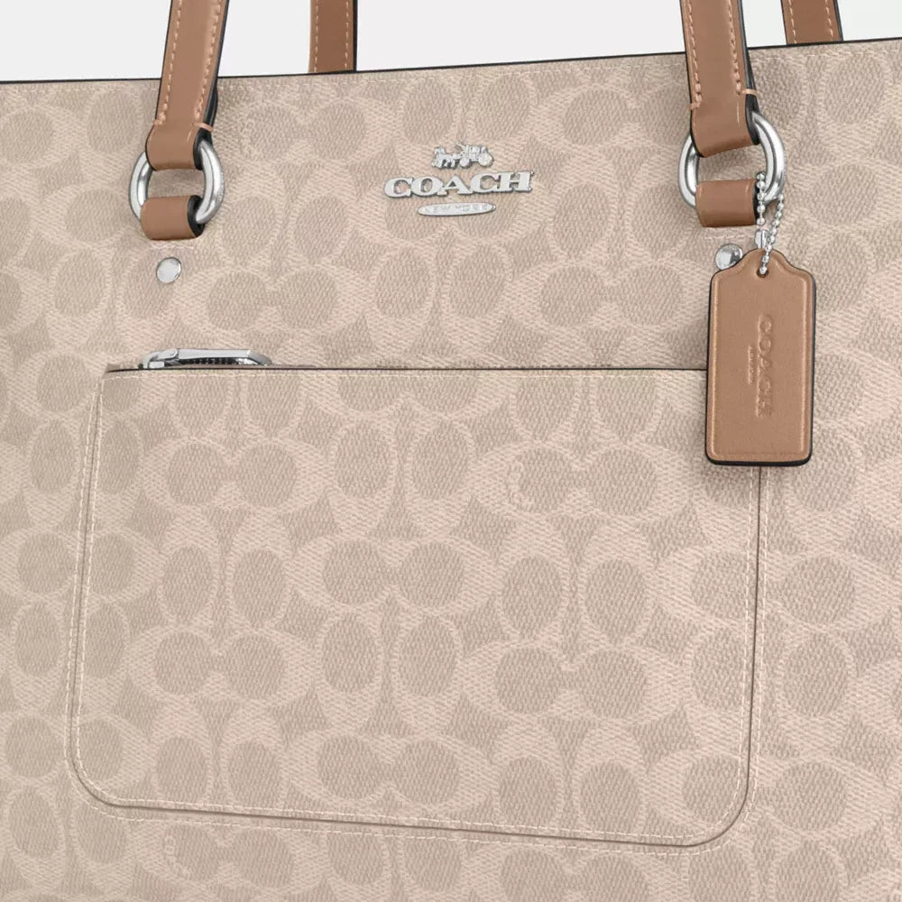 Coach Station Tote Bag In Signature Canvas