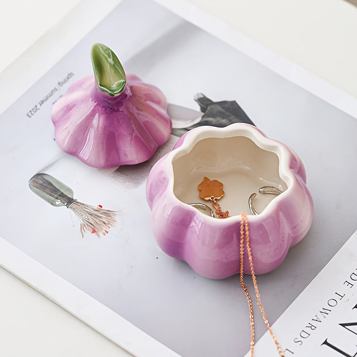 Garlic Bulb Ceramic Jar
