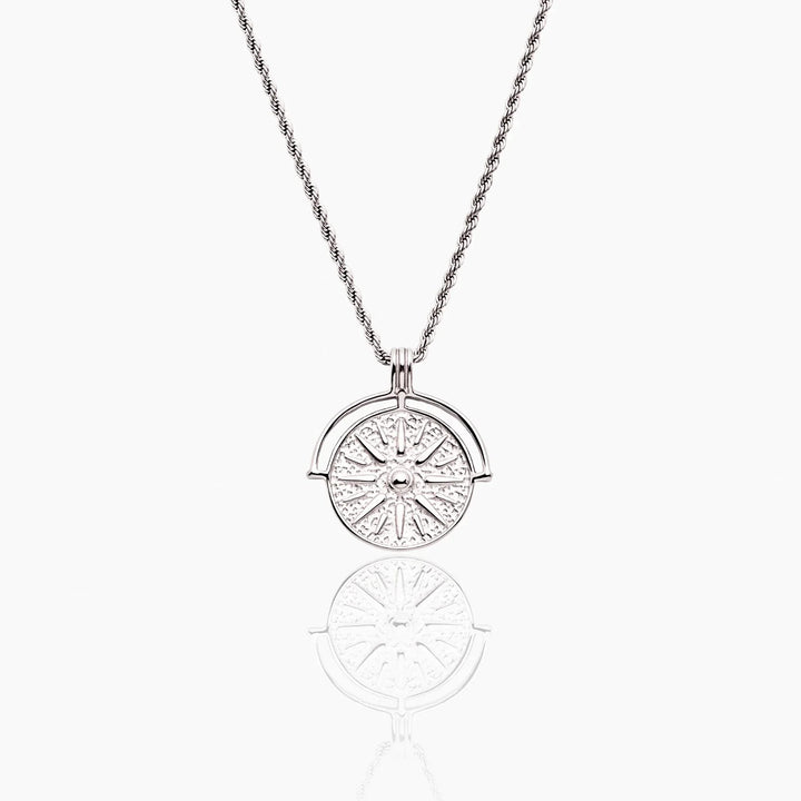Compass Medallion Necklace