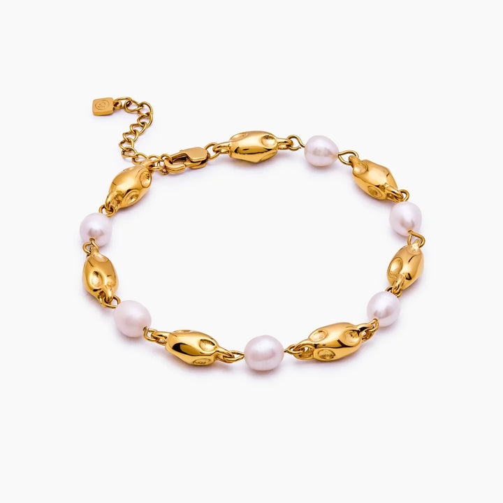Molten Freshwater Pearl Bracelet