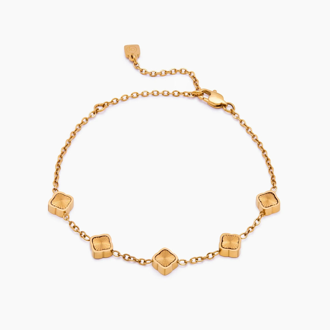 Mini Sunburst Clover Bracelet