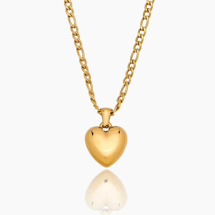 Puffy Heart Pendant Necklace